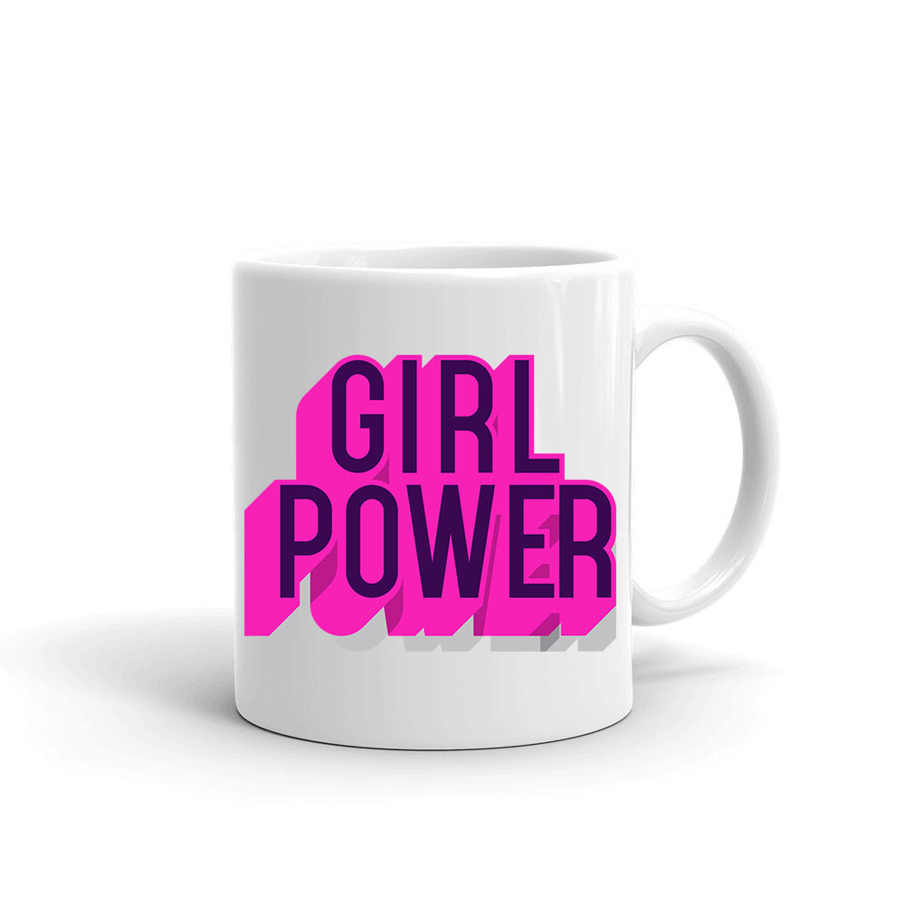 girl power grl pwr Bögre