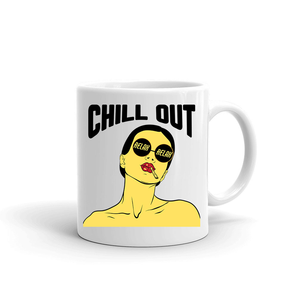 chill out relax girl Bögre