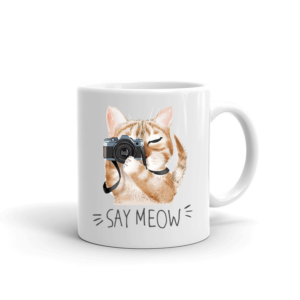 say meow macska macskás cica cicás Bögre