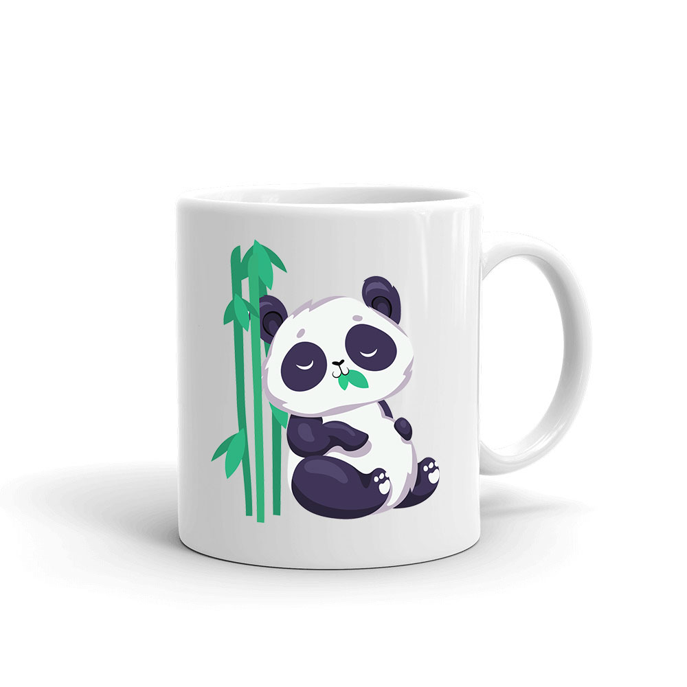 cuki panda pandás bambusz Bögre