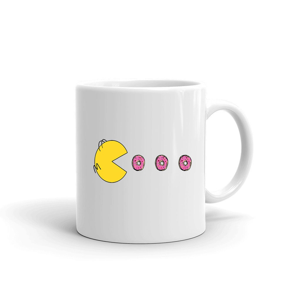 pac man fánk homer Bögre