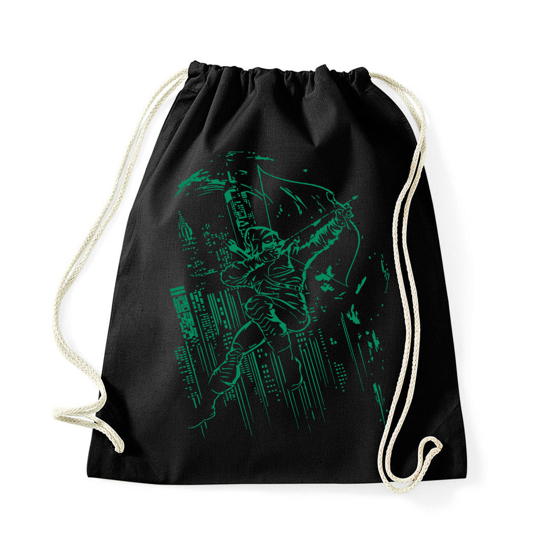 Green Arrow Zöld Íjjász Fekete Tornazsák