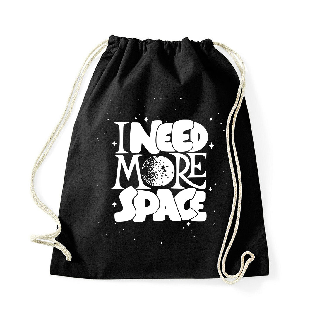 i need more space Fekete Tornazsák