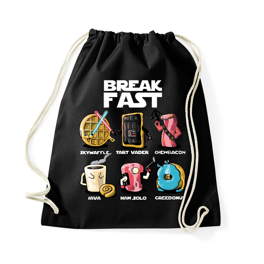 star wars break fast reggeli humor fánk kávé palacsinta Fekete Tornazsák