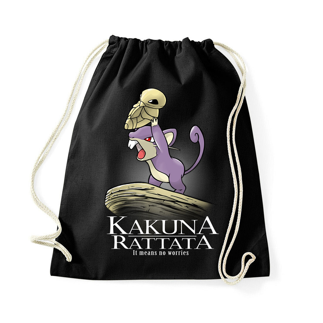 kakuna rattata pokemon  Fekete Tornazsák