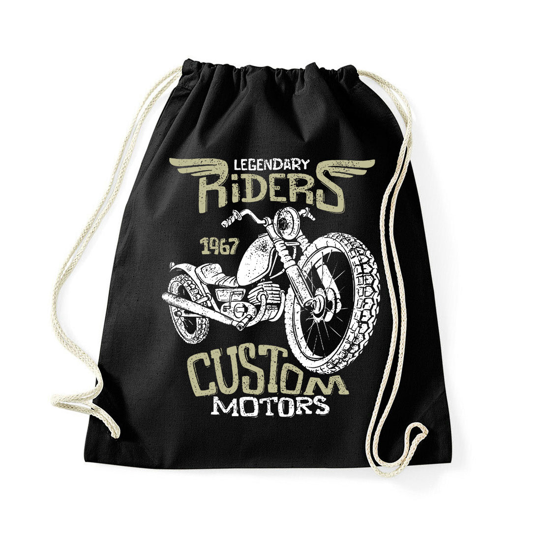 motor motoros Fekete Tornazsák