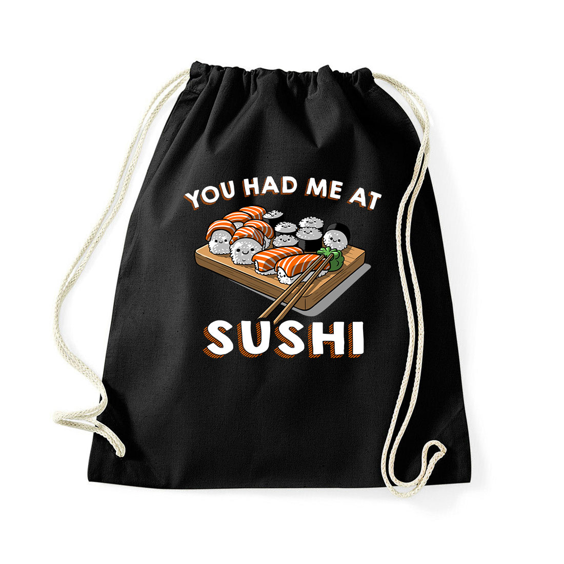 sushi szusi japán Fekete Tornazsák
