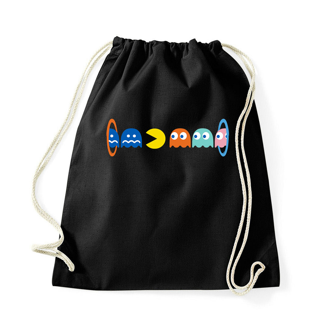 pac man pacman Fekete Tornazsák