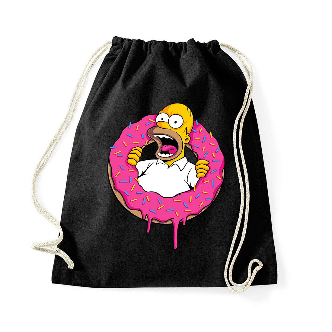 fánk homer donut simpson Fekete Tornazsák