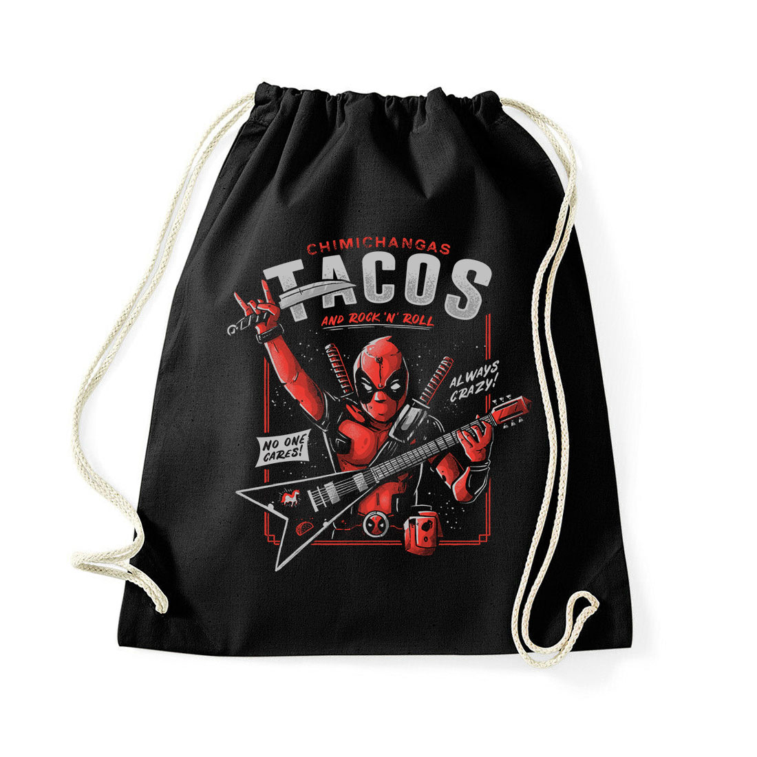 deadpool tacos chimichanga Fekete Tornazsák
