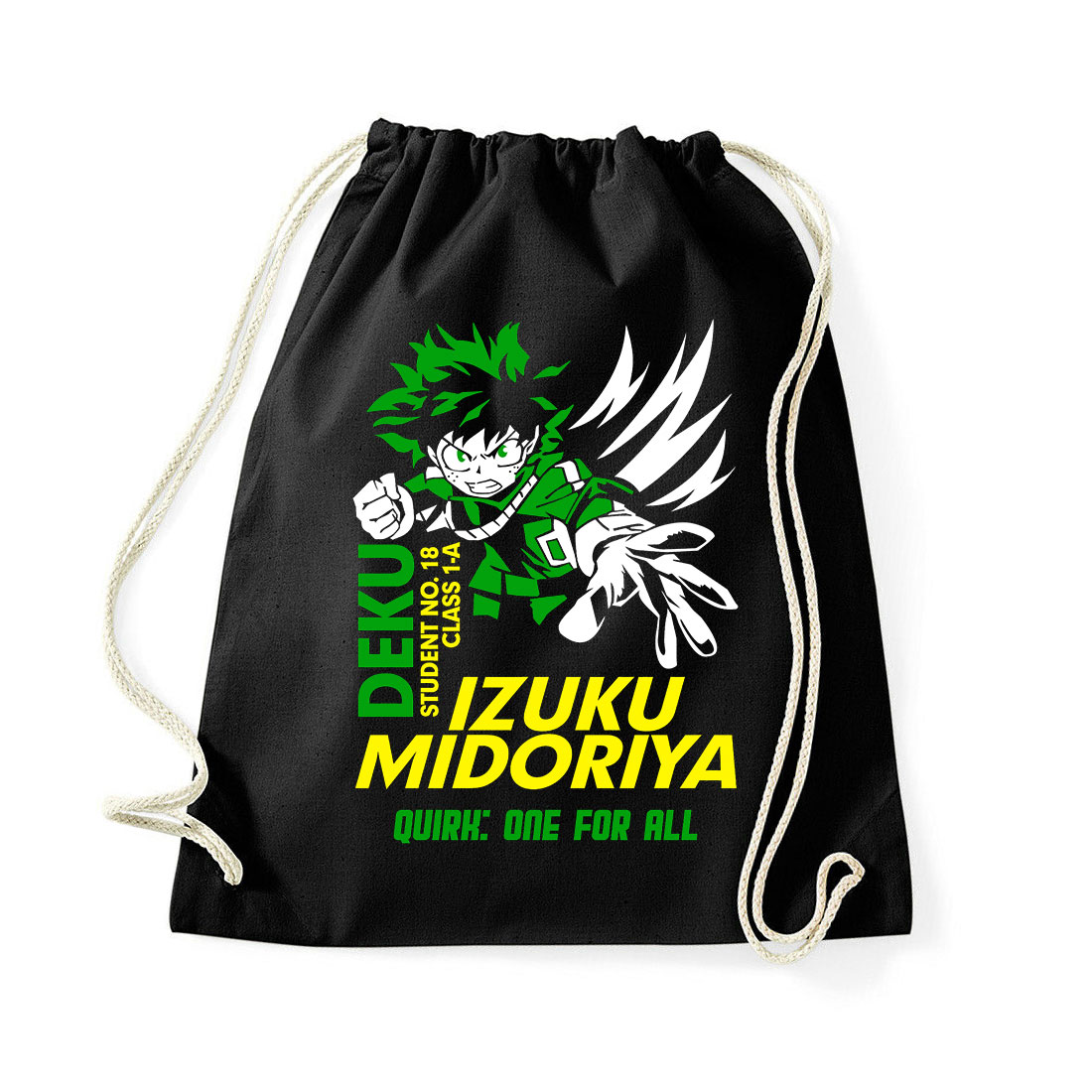midoriya my hero academia hősakadémia Fekete Tornazsák