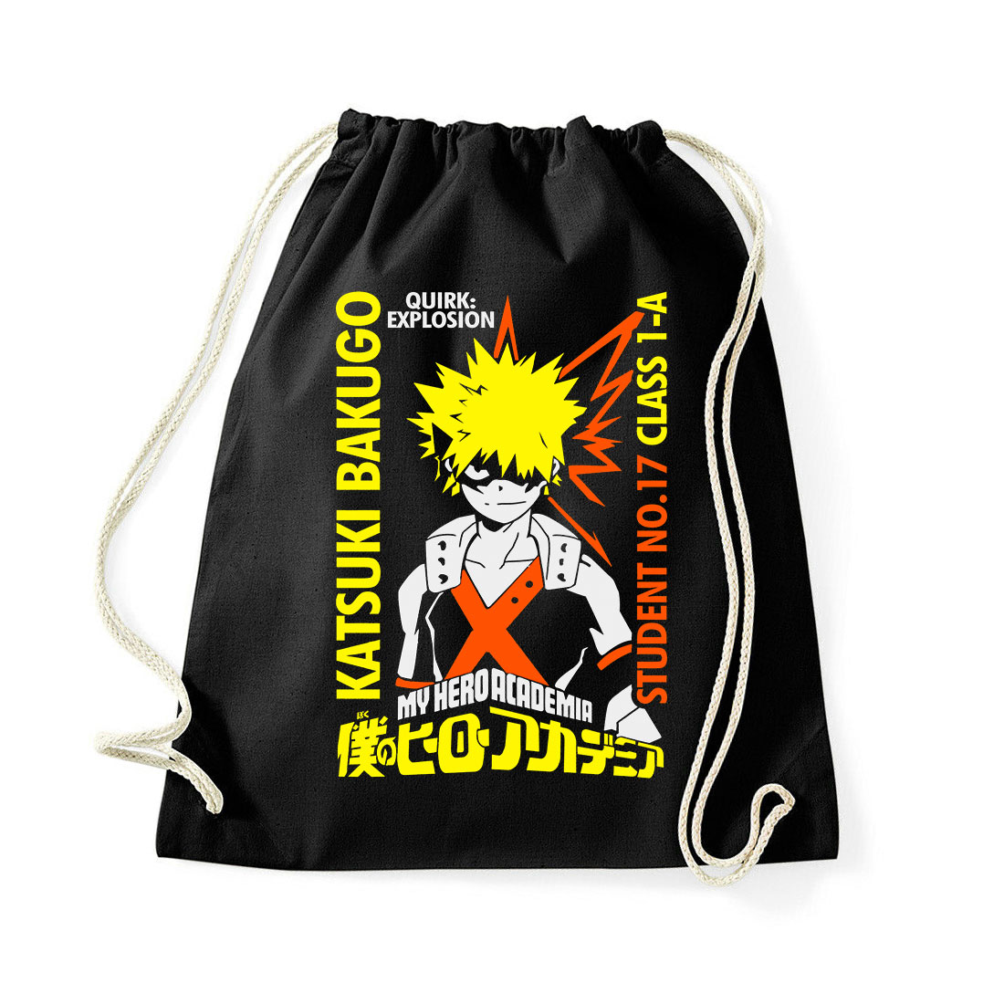 bakugo kacchan my hero academia hősakadémia Fekete Tornazsák
