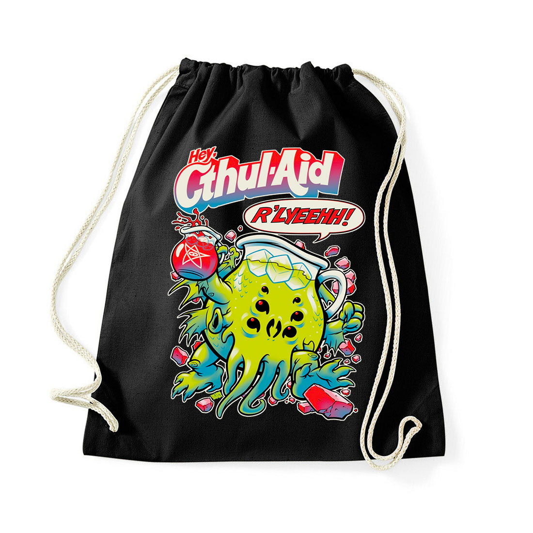cthulhu chutulu hp lovecraft kool aid Fekete Tornazsák