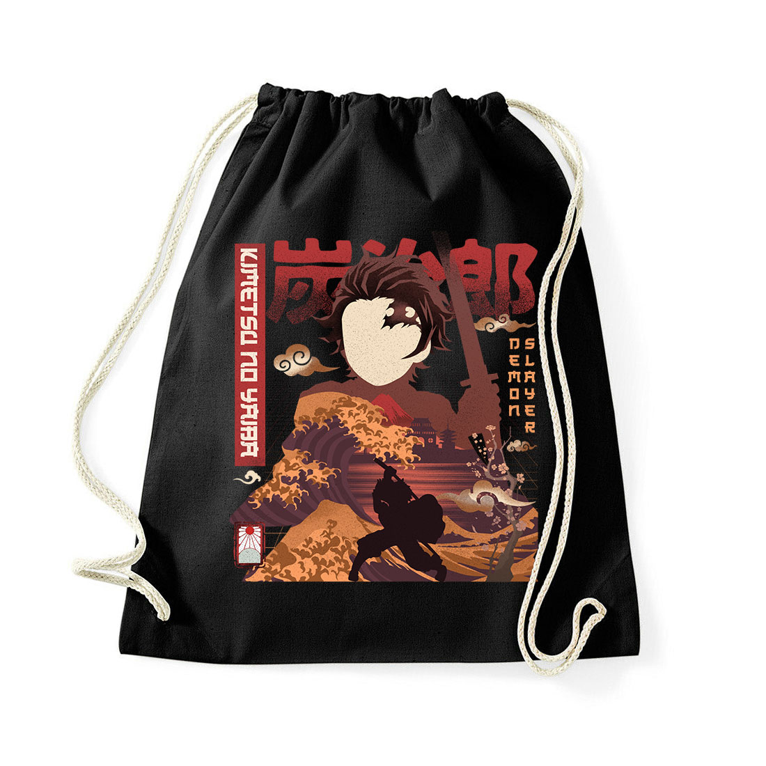 tanjiro demon slayer Fekete Tornazsák
