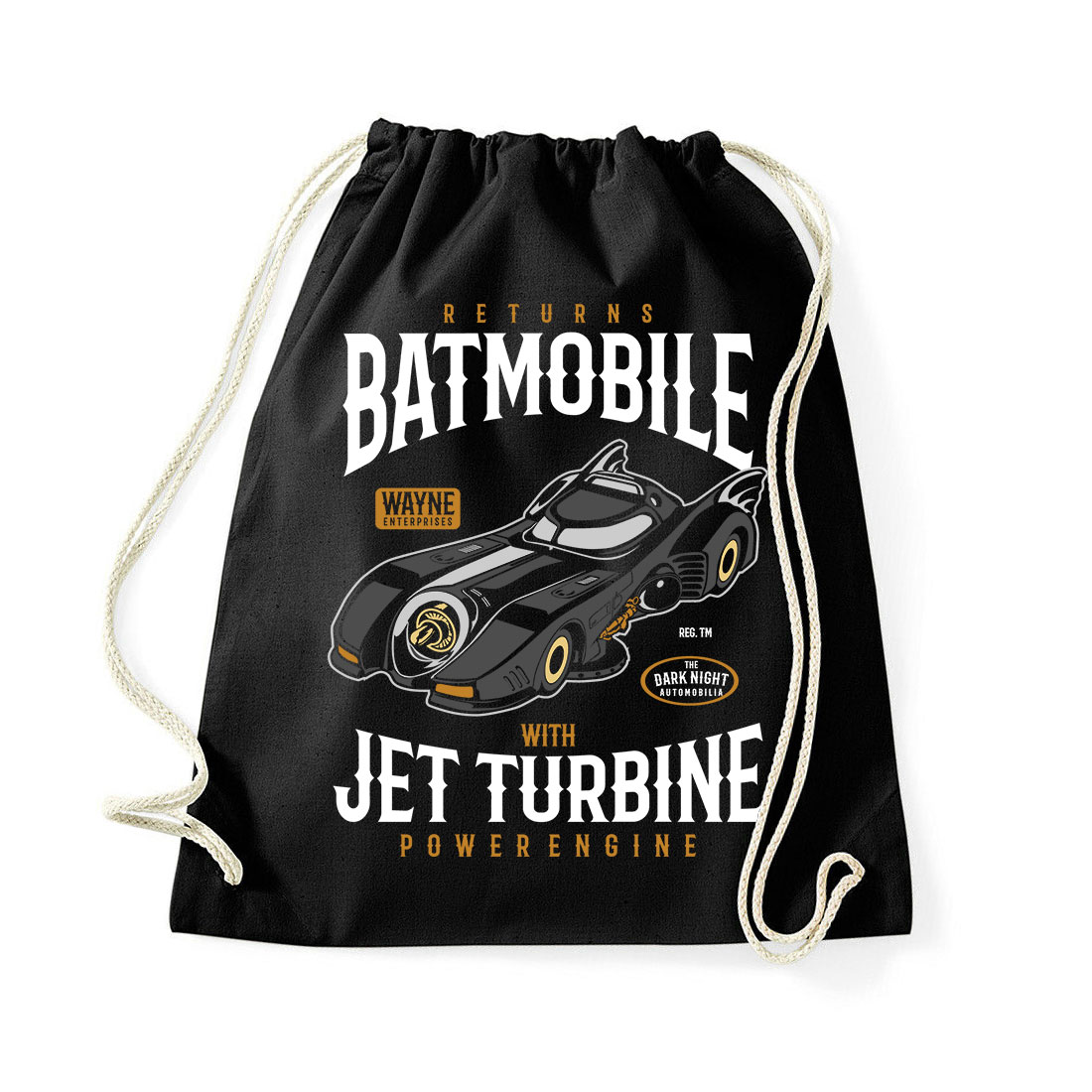 batmobile batman Fekete Tornazsák