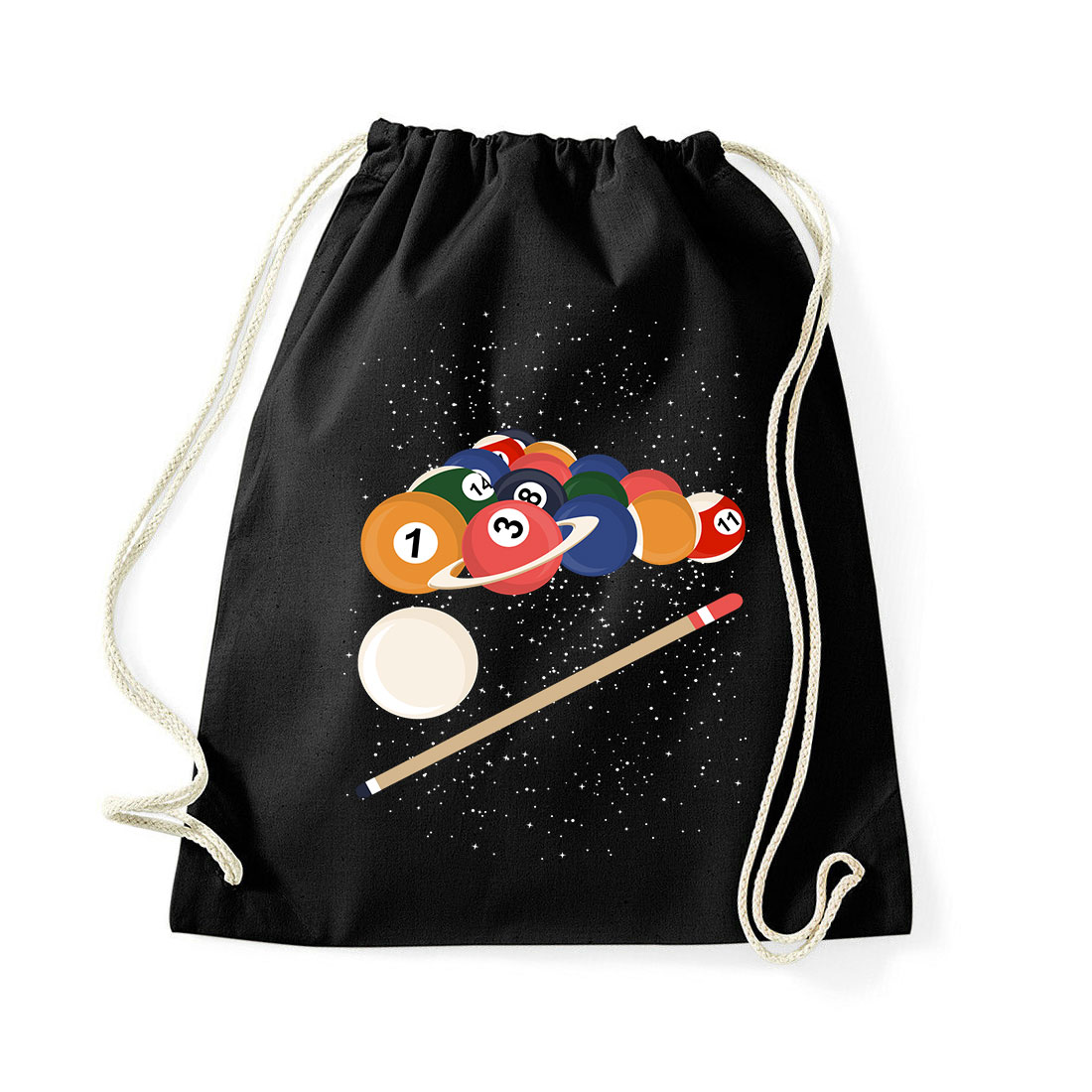 biliárd pool Fekete Tornazsák