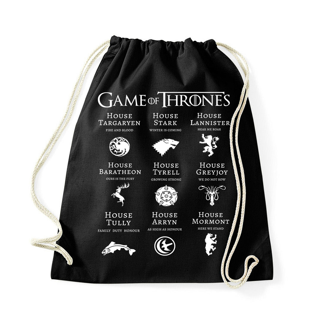 trónok harca game of thrones Fekete Tornazsák