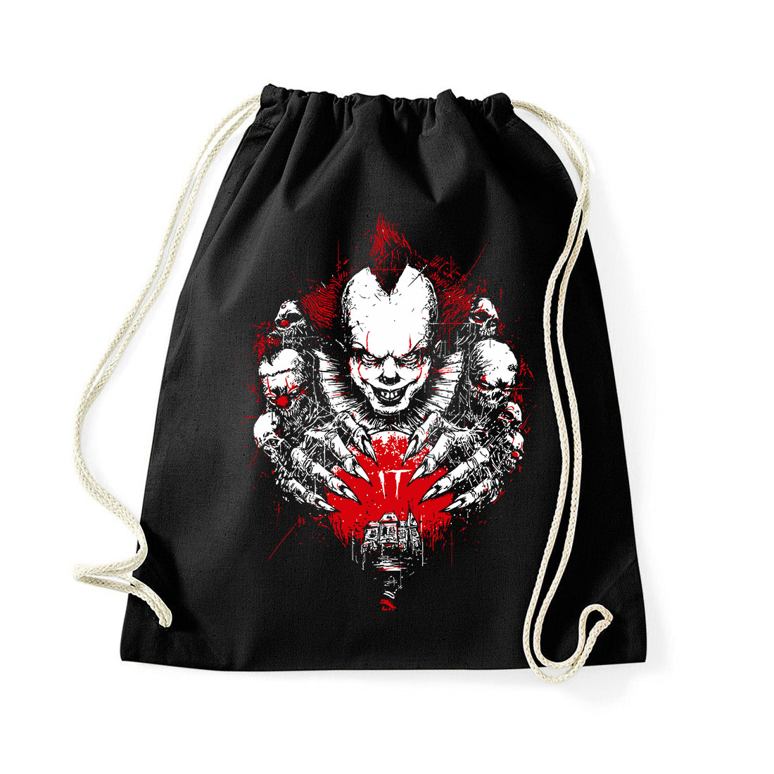 pennywise stephen king at it Fekete Tornazsák