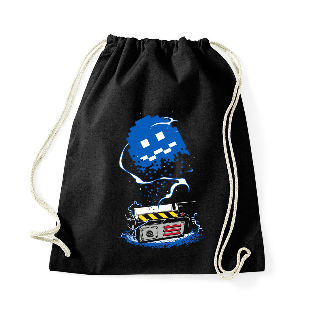 pac man ghost busters humor Fekete Tornazsák
