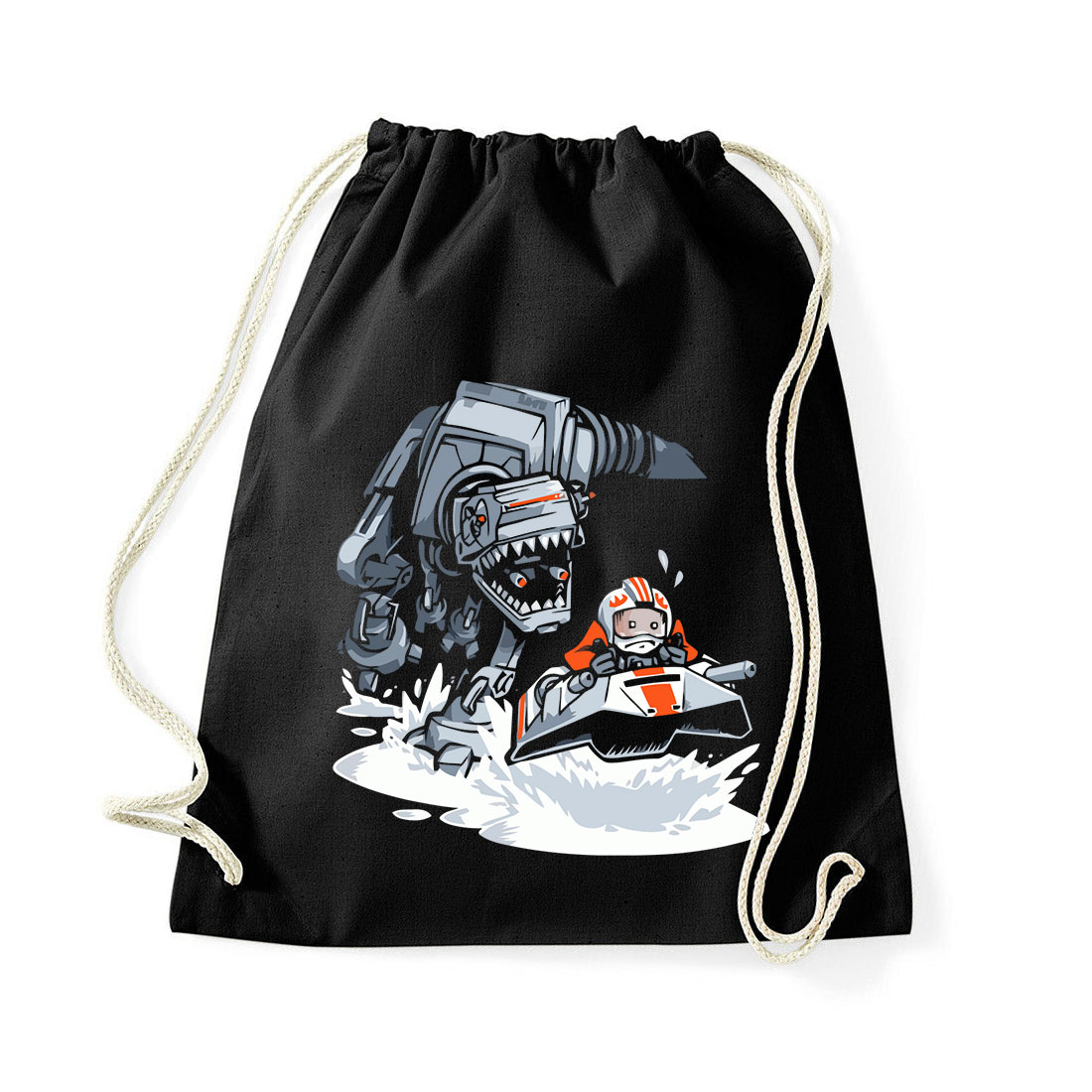 Star Wars Jurrasic Park atat humor Fekete Tornazsák