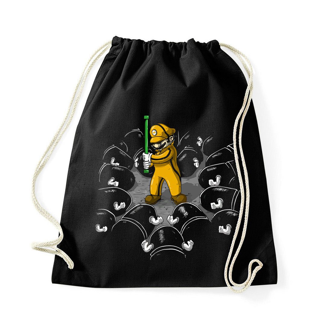 kill bill super mario humor Fekete Tornazsák