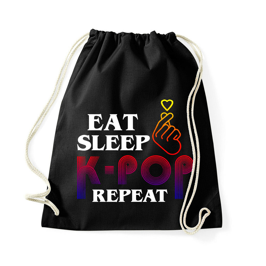 k-pop Fekete Tornazsák
