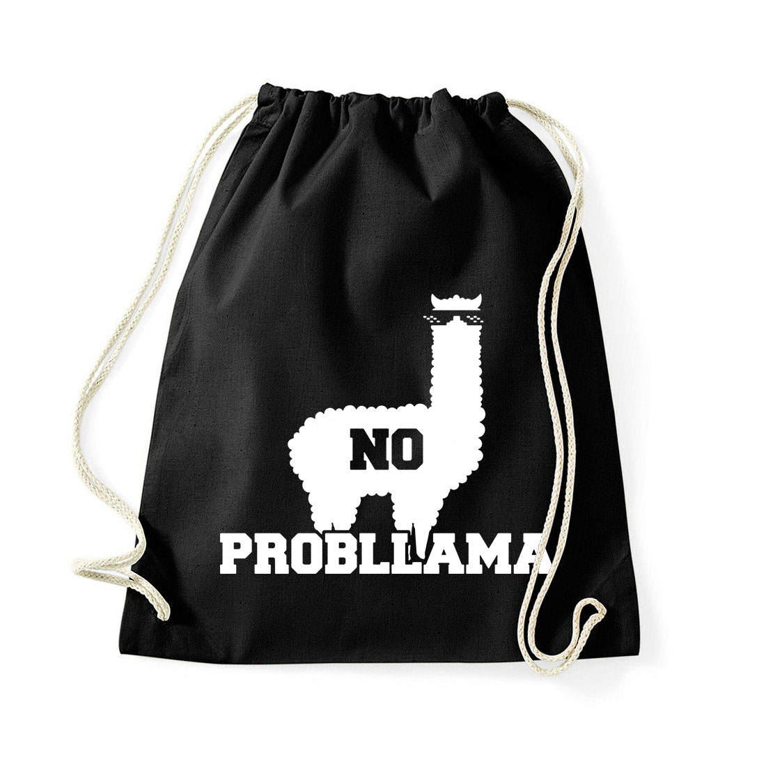 no probllama láma Fekete Tornazsák