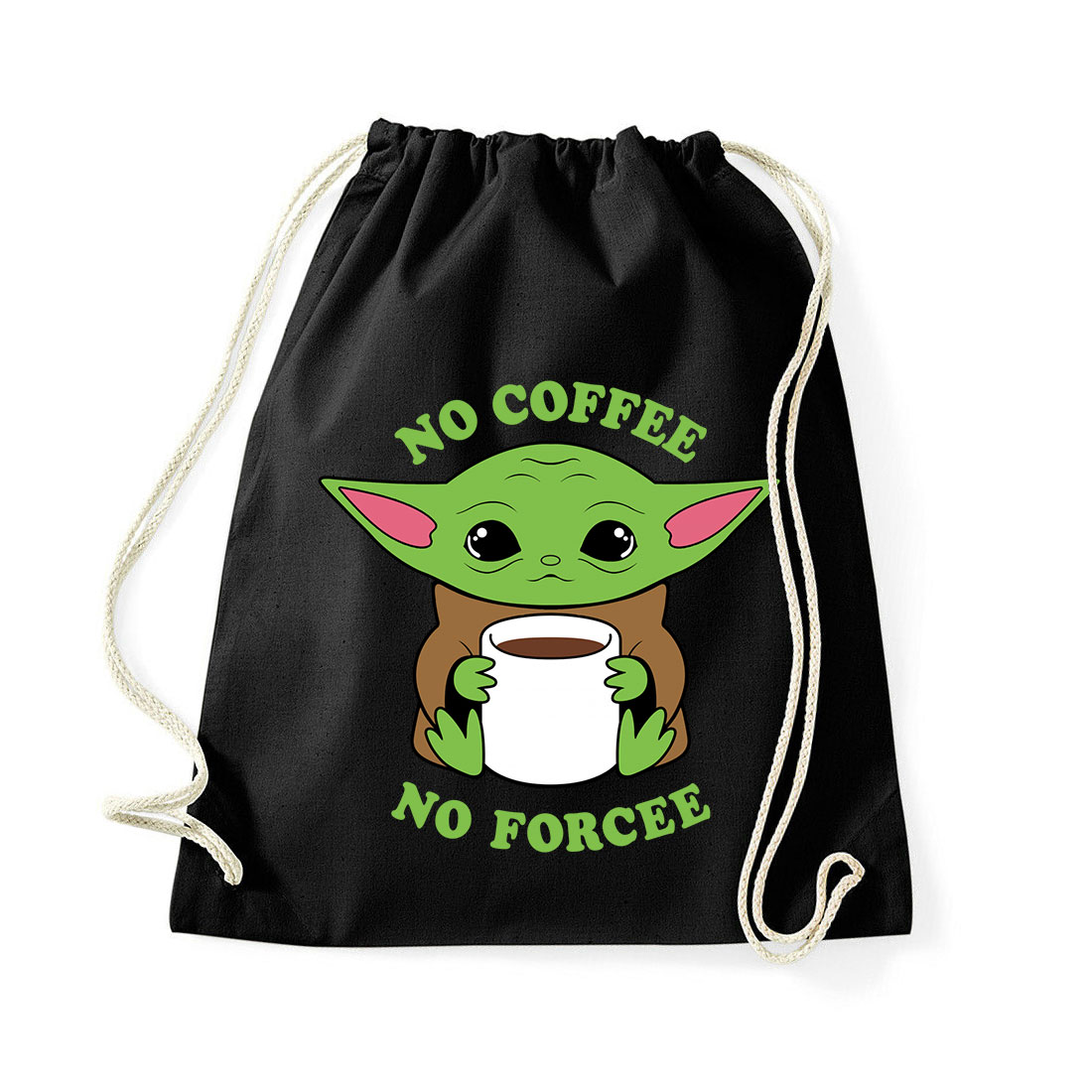baba yoda baby yoda mandalorian Fekete Tornazsák
