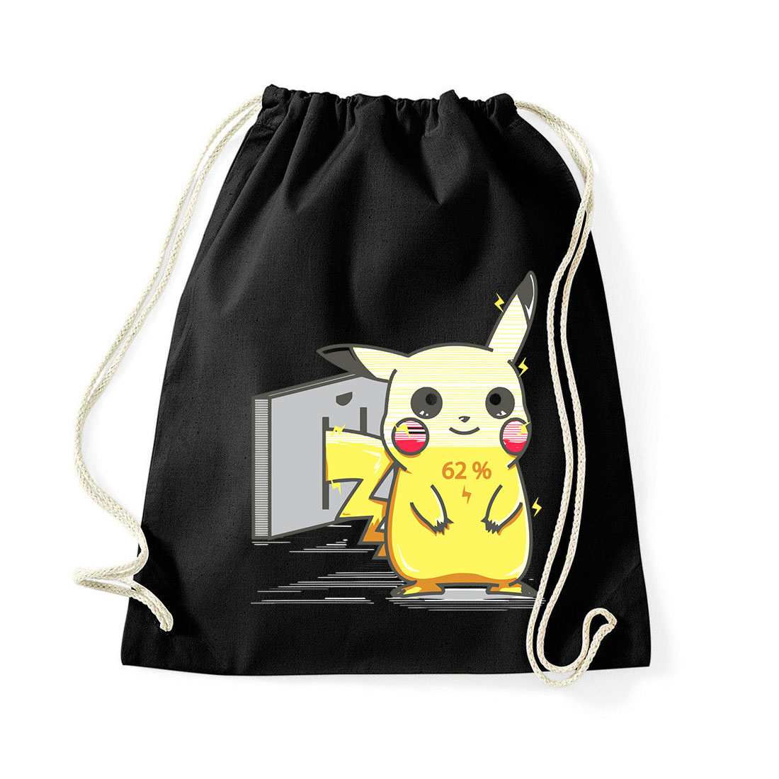 pikachu pokmon töltés Fekete Tornazsák