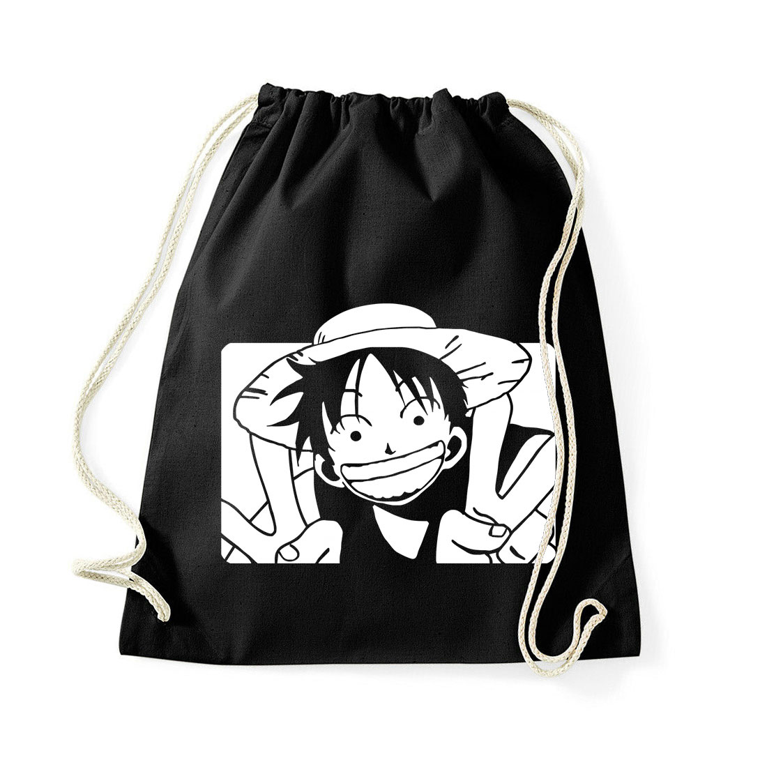 one piece monkey d Fekete Tornazsák