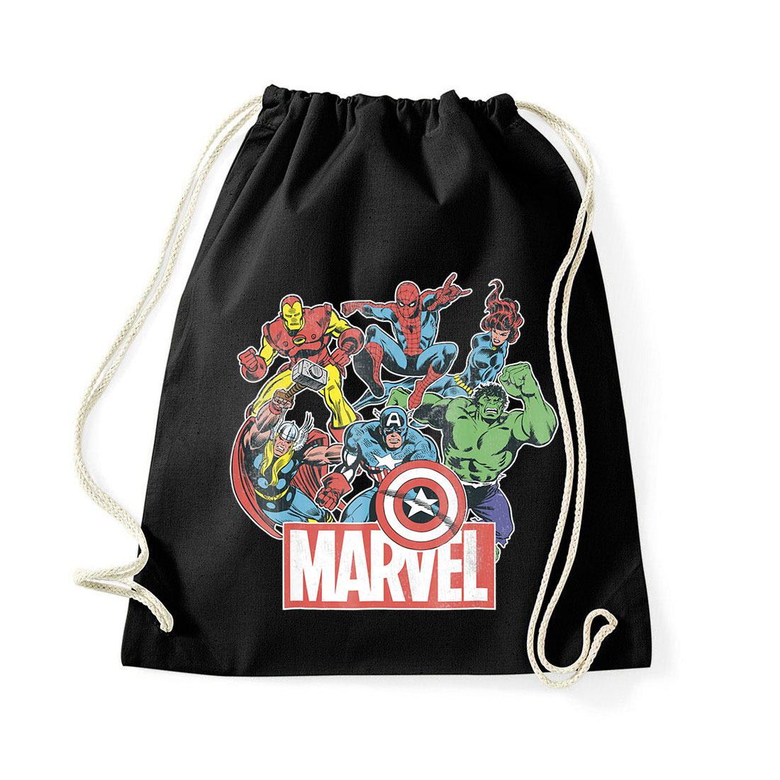 marvel avengers bosszúállók vasember thor pókember Fekete Tornazsák
