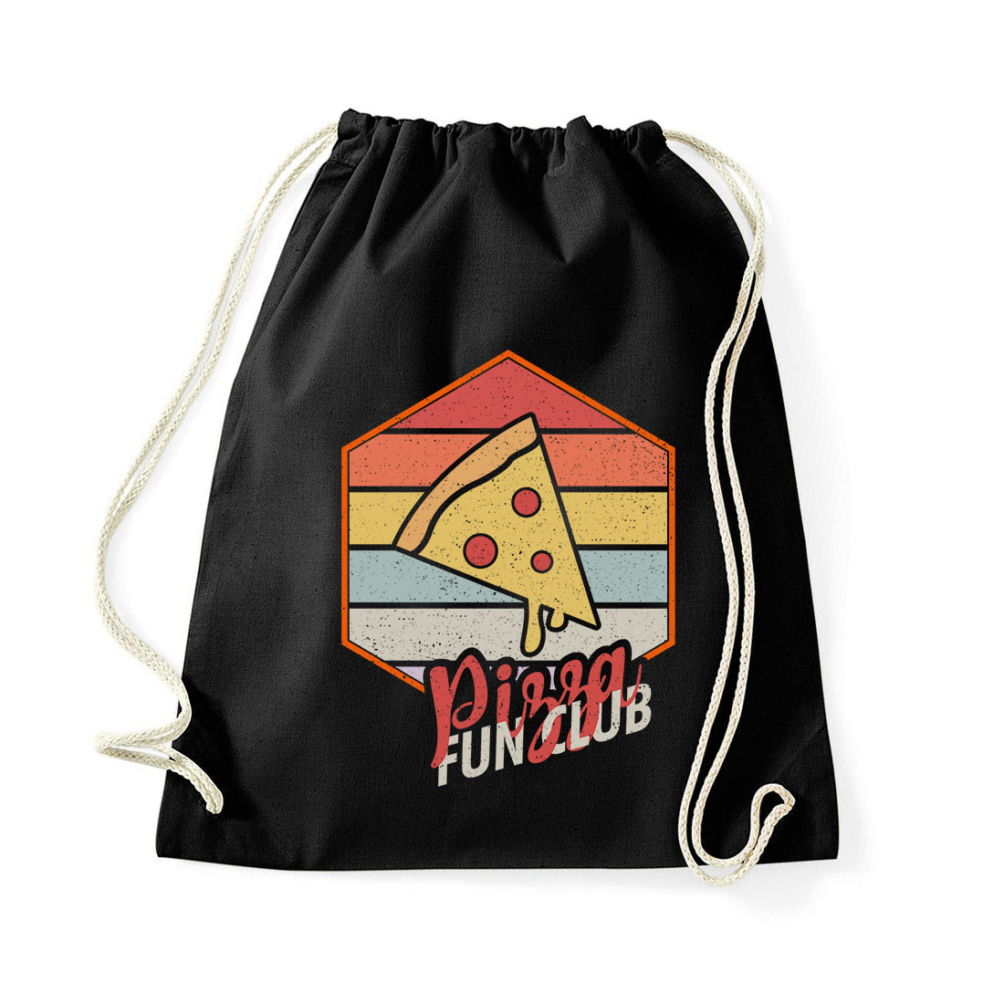 pizza Fekete Tornazsák