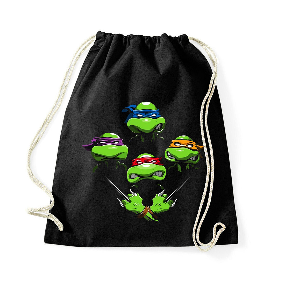 tini ninja teknőcök tmnt turtles Fekete Tornazsák