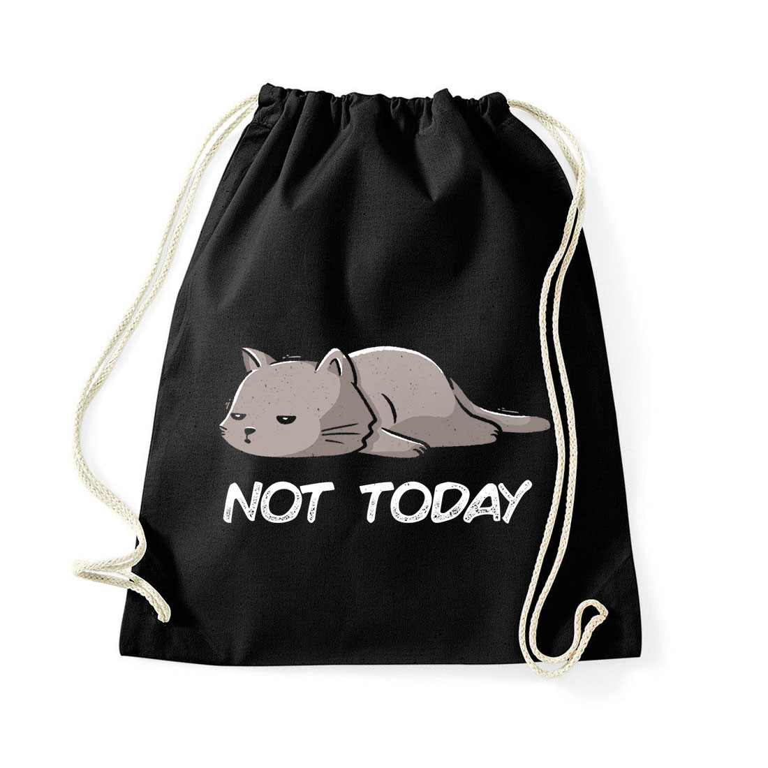 not today alvós cica cicás macska macskás Fekete Tornazsák