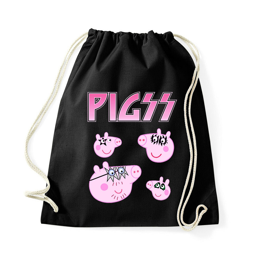 peppa malac peppa pig malacok Fekete Tornazsák