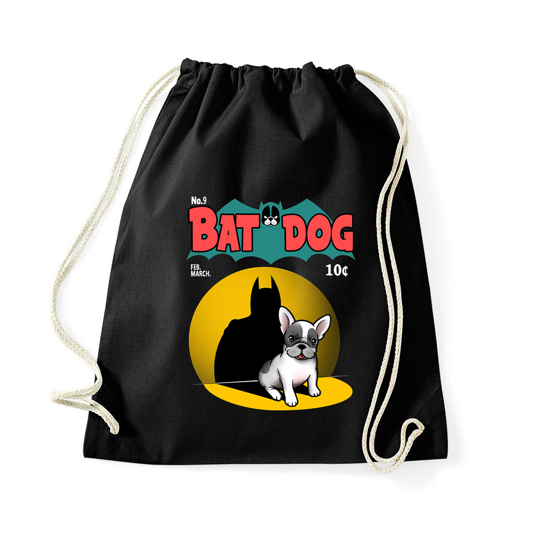 batman kutya bat dog Fekete Tornazsák
