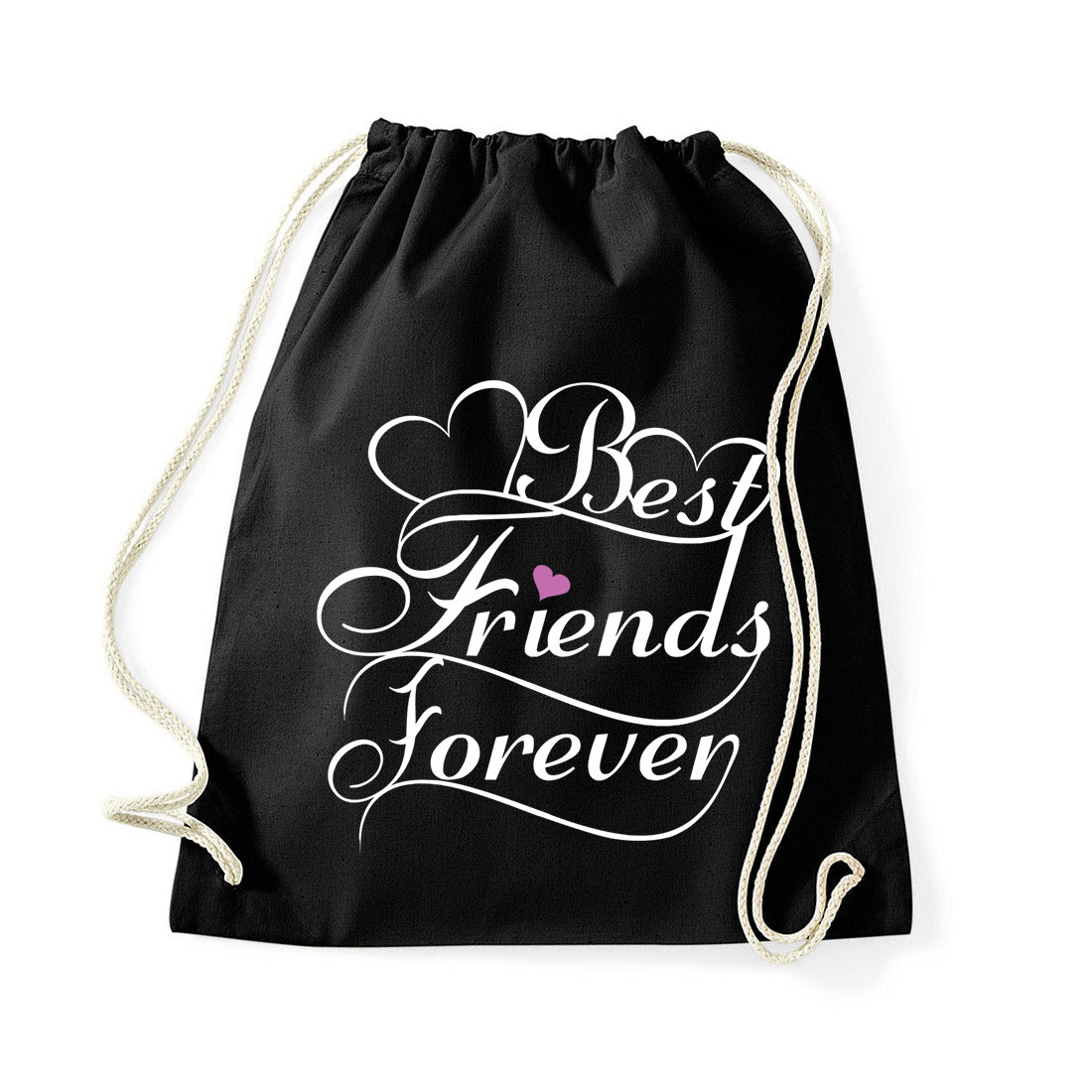 best friends forever barátság Fekete Tornazsák