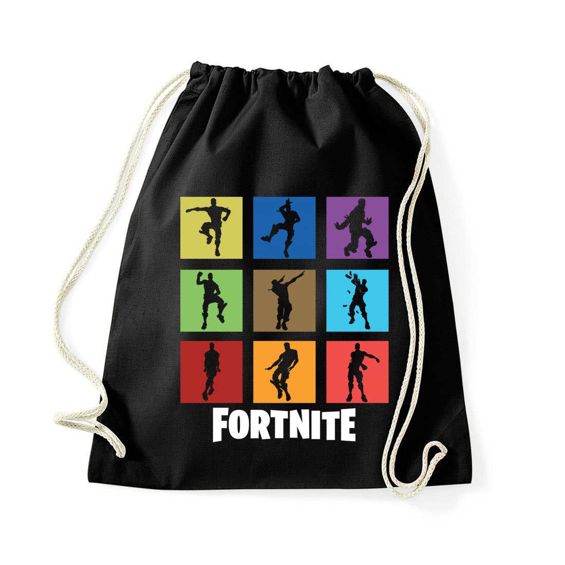Fortntie emotok Fekete Tornazsák