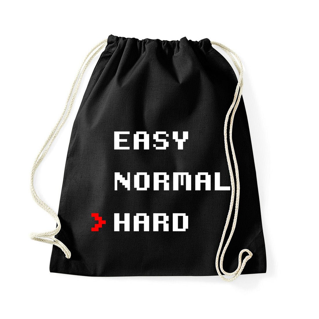 easy normal hard gamer Fekete Tornazsák