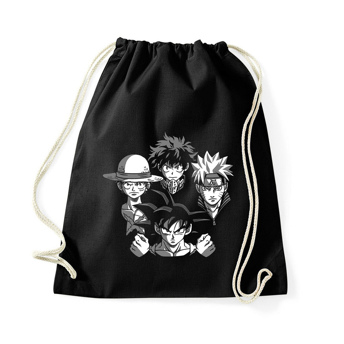 dragon ball naruto one piece hősakadémia my hero academy Fekete Tornazsák