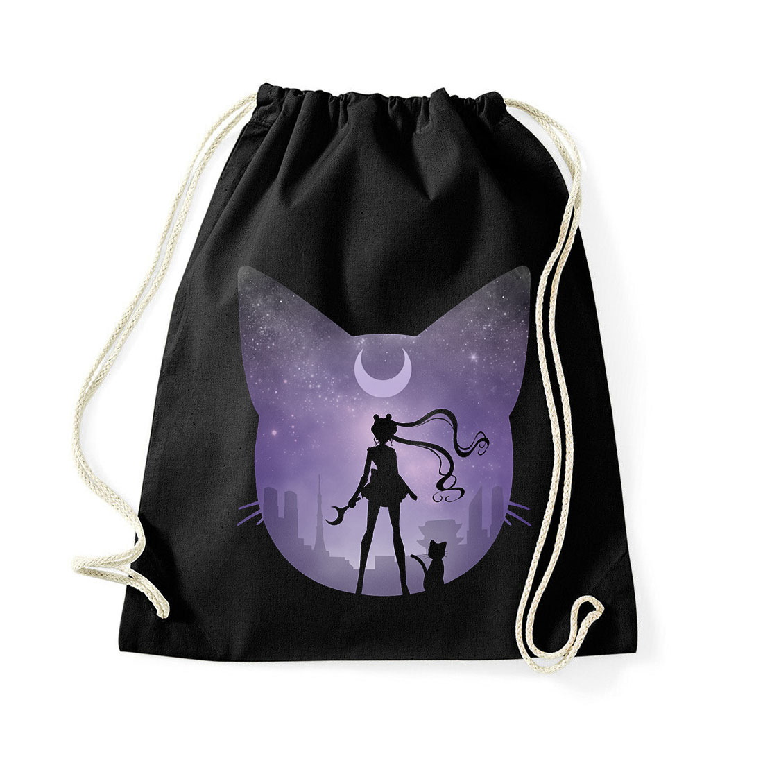 sailor moon Fekete Tornazsák