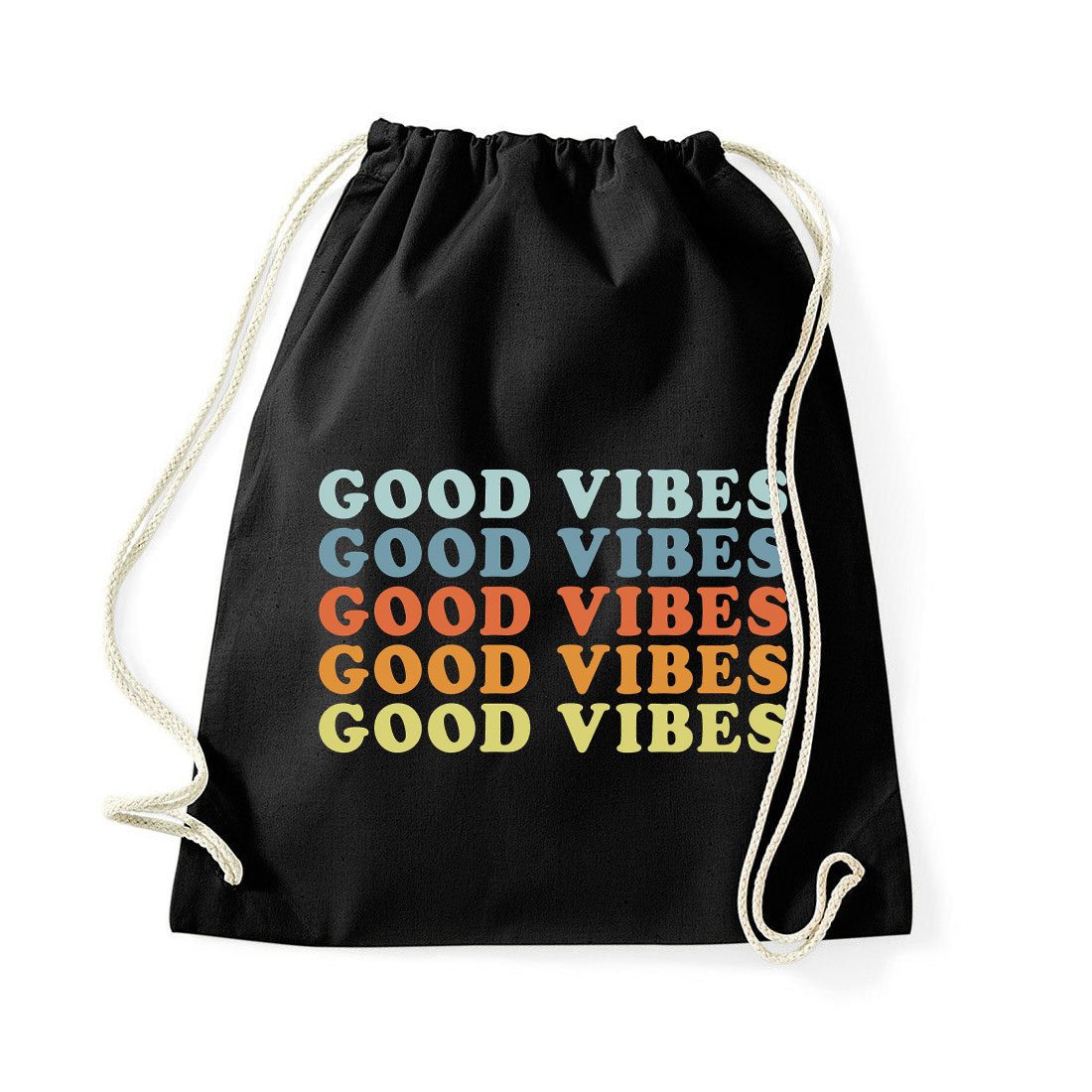 good vibes  Fekete Tornazsák