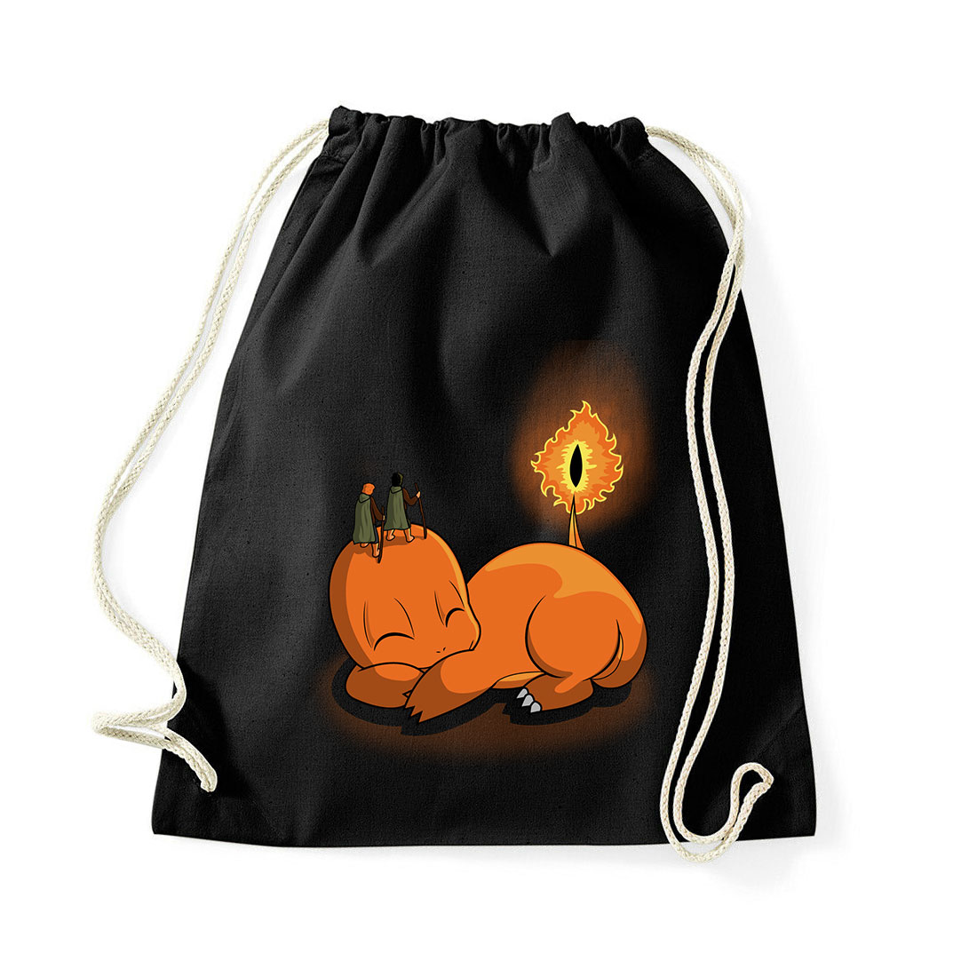Charmander chauron gyűrűk ura Fekete Tornazsák
