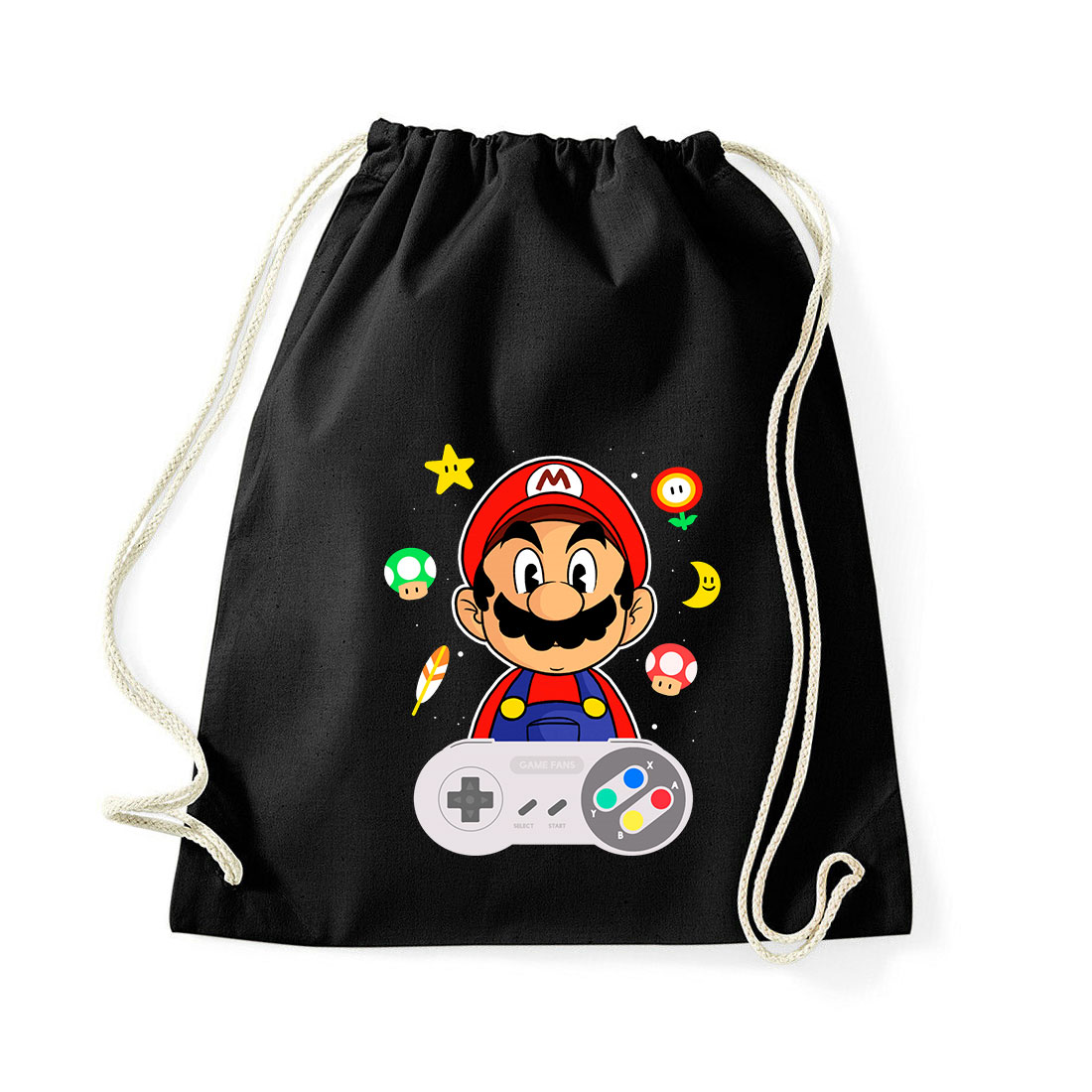 super mario Fekete Tornazsák