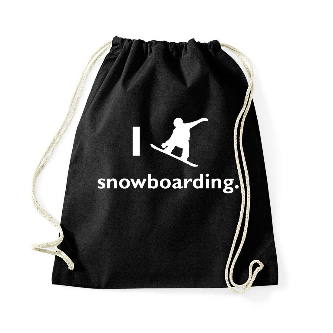 i love snowboard Fekete Tornazsák