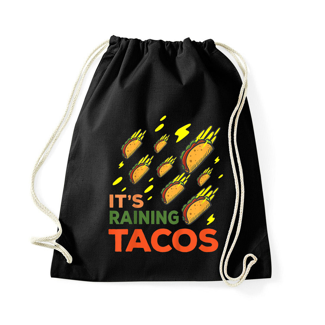 raining tacos Fekete Tornazsák