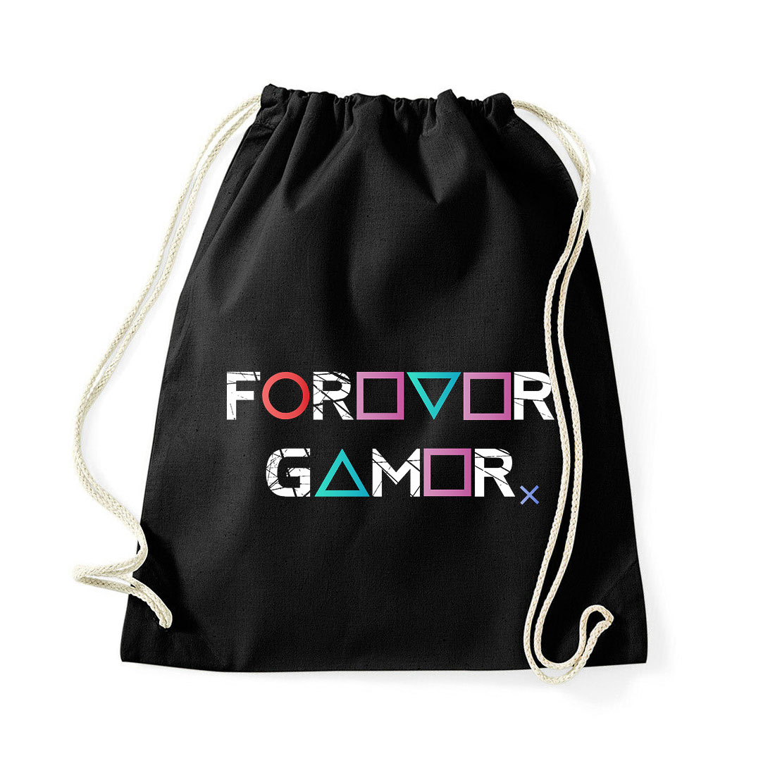 gamer forever playstation ps4 ps5 Fekete Tornazsák