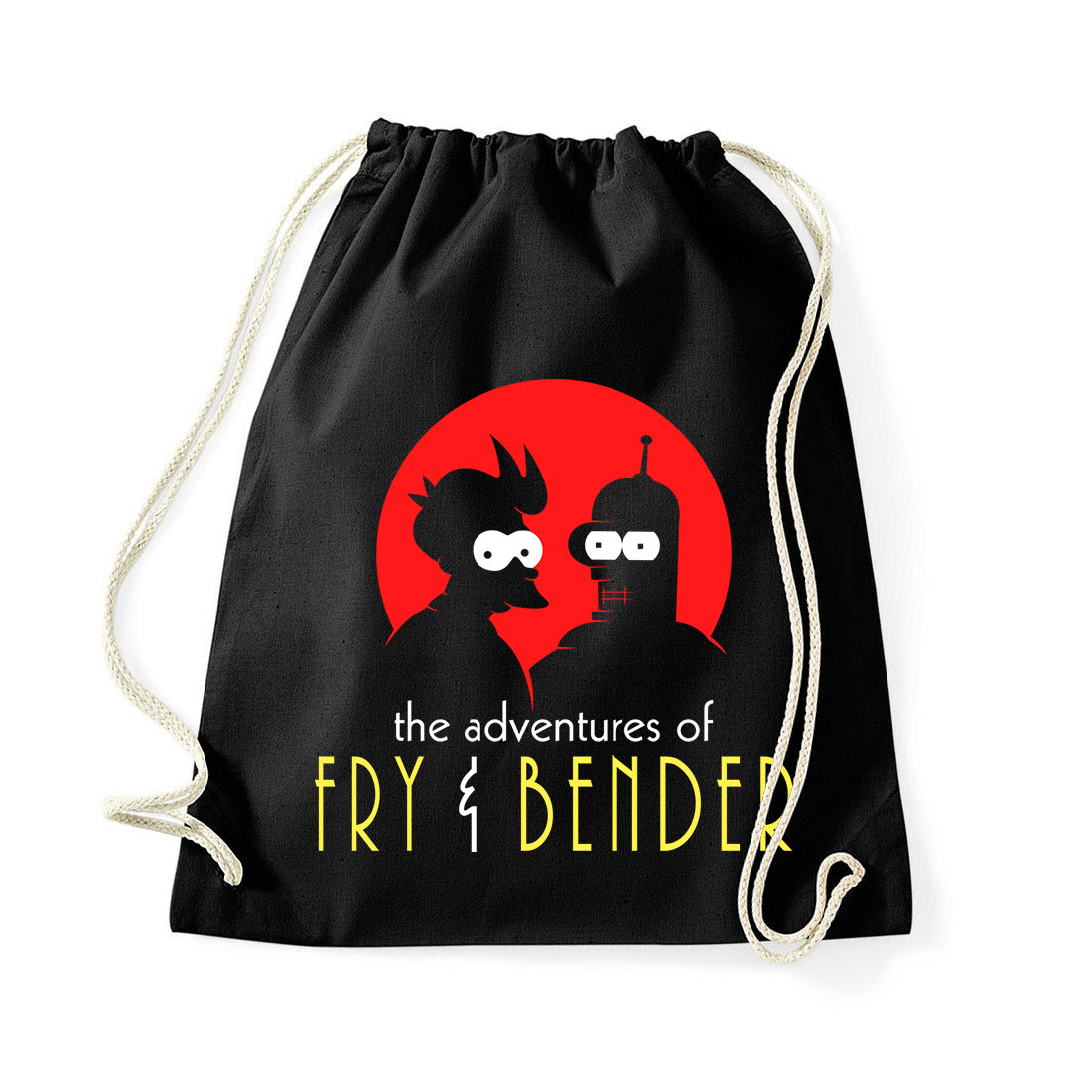 adventures of fry and bender futurama Fekete Tornazsák