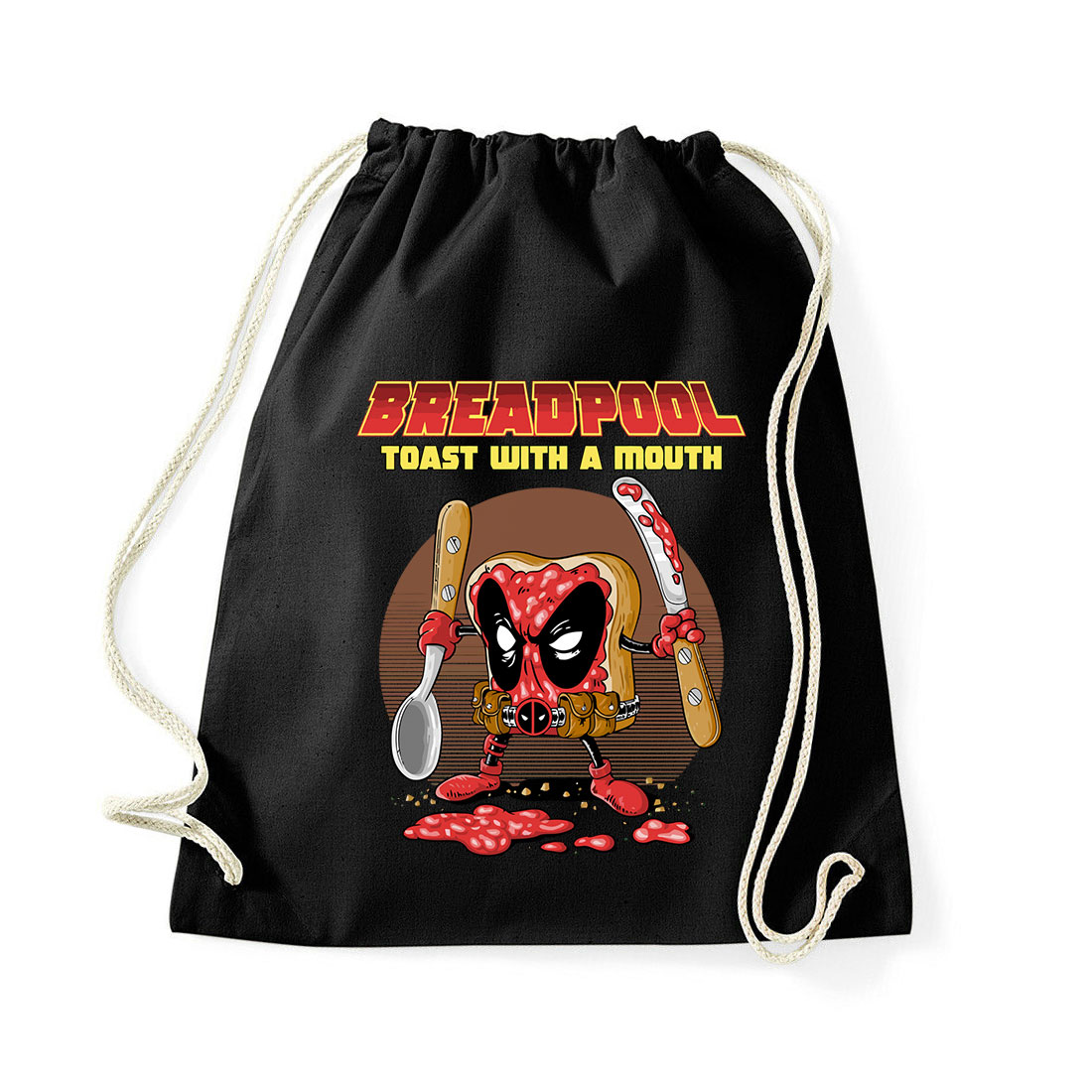 deadpool kenyér Fekete Tornazsák