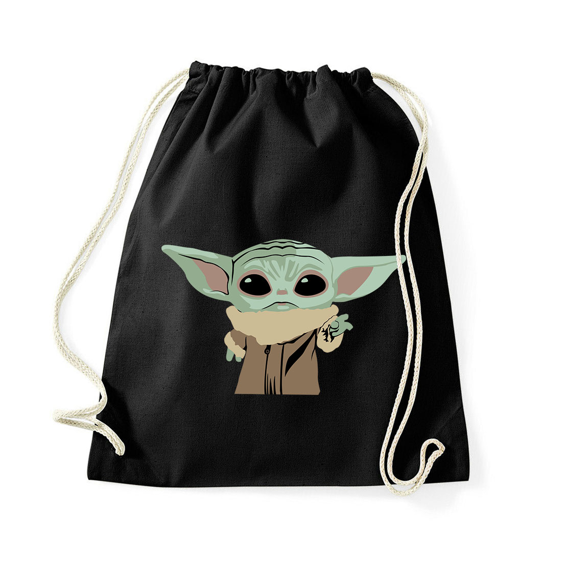 baba yoda baby yoda mandalorian Fekete Tornazsák